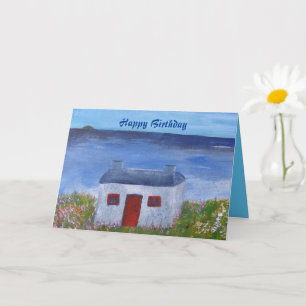 Cartão Em algum lugar no aniversário da Escócia