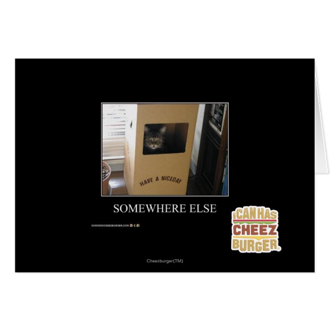 Cartão Em algum outro lugar (Frente Horizontal)