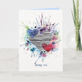 Cartão em Aquarela de Boneco de Neve com Presentes