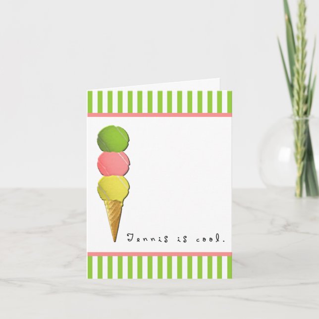 Cartão em Branco de Tênis (Frente)