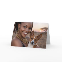 Cartão em Branco do Basenji Africano