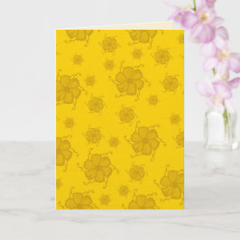 Cartão em Branco Monocromático FTF 5x7 em Amarelo