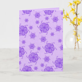 Cartão em Branco Monocromático FTF 5x7 em Roxo