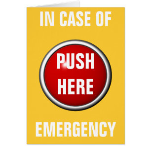 Cartão em caso de emergência, empurre aqui