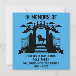 Cartão Em Cavaleiros de Memória Funerais