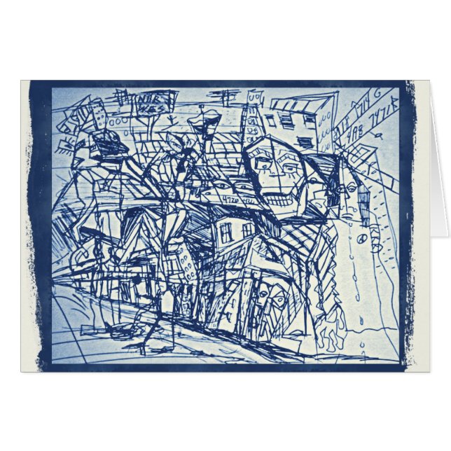 Cartão Em cravo (Frente Horizontal)