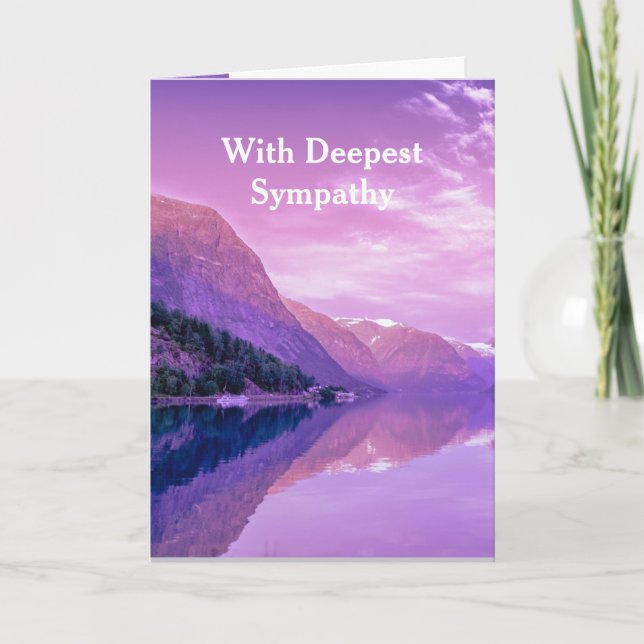Cartão Em Deepest Sympathsky Clouds Lake Wilderness (Frente)