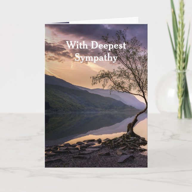 Cartão Em Deepest Sympathsky Clouds Lake Wilderness (Frente)
