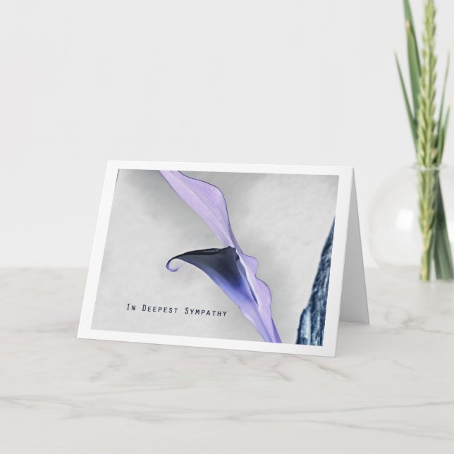 Cartão em deepest sympathy (Frente)