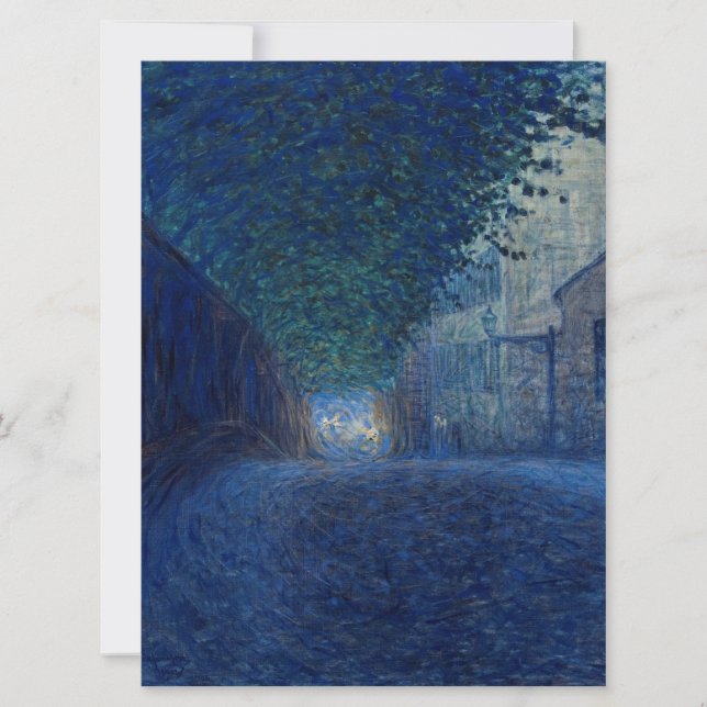 Cartão Em Dusk (Paisagem Noturna) (Cena Noturna) (Frente)