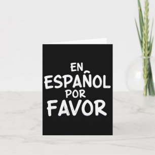 Cartão Em Espanhol Por Favor Professor de Espanhol 3