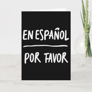 Cartão Em Espanhol Por Favor Professor de Espanhol 5