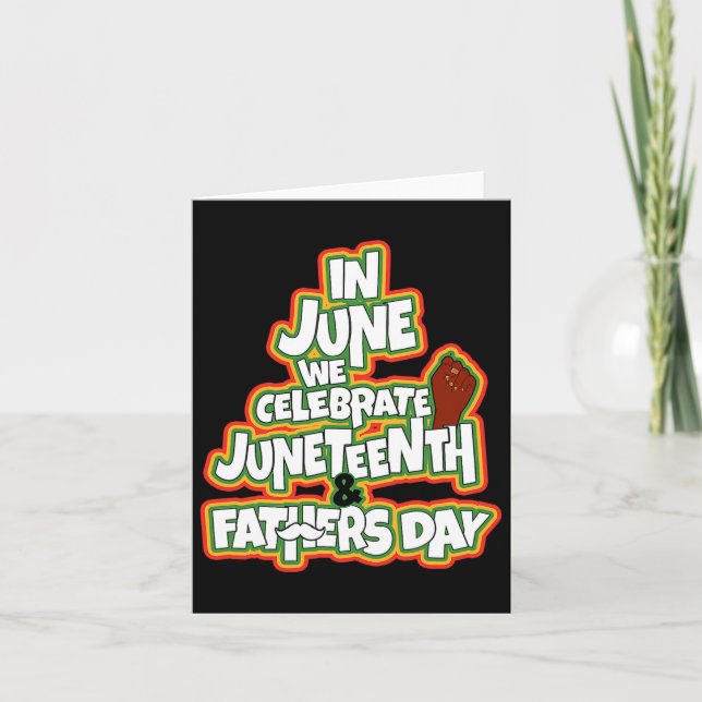 Cartão Em Junho Celebramos Junta E Dia de os pais (Frente)