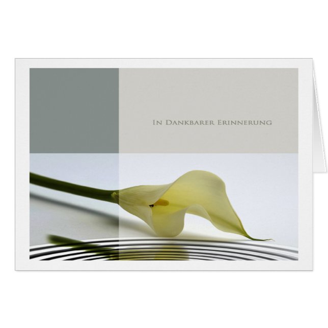 Cartão em lembrança agradecida (Frente Horizontal)