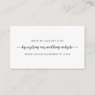 Cartão em linha do casamento RSVP