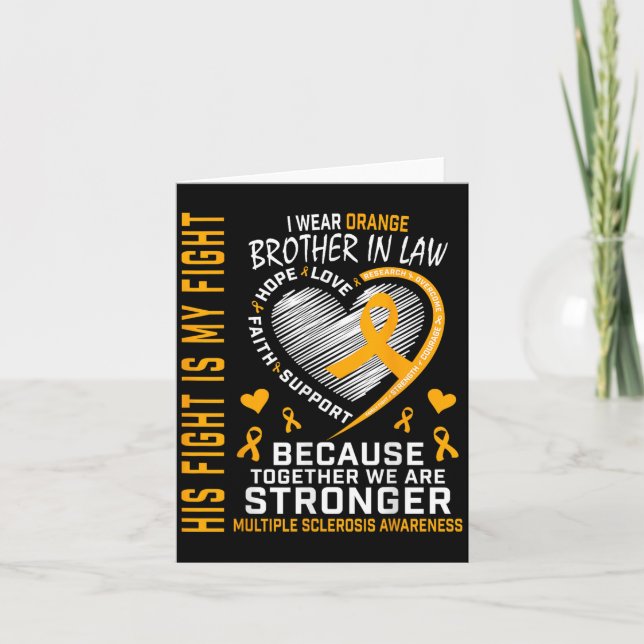 Cartão Em Março, Vestimos O Irmão Laranja Na Lei Múltipla (Frente)