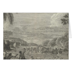 Cartão Em Massacre de Langle Lemanon e de Dez outros