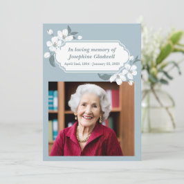 Cartão Em Memória Amorosa Serviço Memorial de Foto Bonita