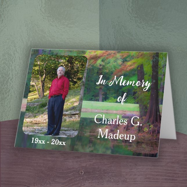 Cartão Em Memória Do Boletim De Serviços Funerais (Criador carregado)