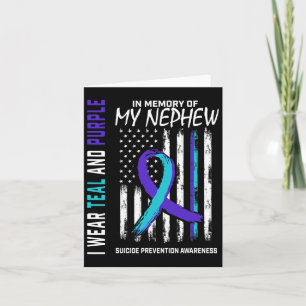 Cartão Em Memória do Meu Sobrinho Conscientização Prevenç