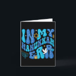 Cartão Em Meu Hanukkah Era Happy Chanukah Jewakah<br><div class="desc">Em Meu Hanukkah Era Feliz Chanukah Homens Judeus de Pijamakah Mulheres</div>