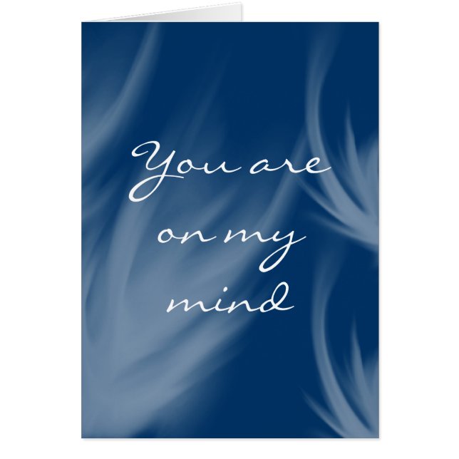 Cartão Em minha mente (Frente)