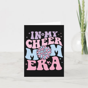 Cartão Em Minha Saúde, A Mãe Era Groovy Cheerhead Futebol