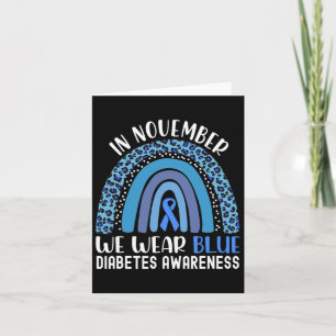 Cartão Em novembro, Vestimos a consciência da diabetes az