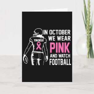 Cartão Em Outubro Usamos Futebol Rosa Conscientização do