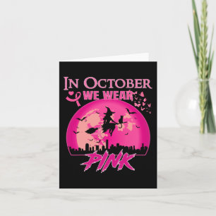 Cartão Em outubro, Vestimos a Bre de Halloween da Bruxa R