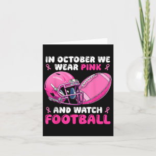 Cartão Em outubro, Vestimos Awa, Cancer de futebol rosa