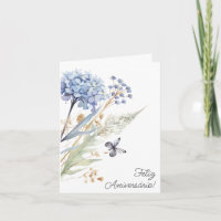 Cartão em Português: Birthday Card Wildflower
