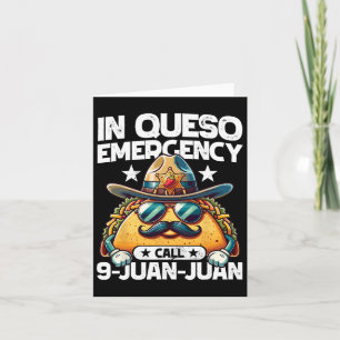 Cartão Em Queso Emergência Chamada 9 Juan! Funny Pun Cin