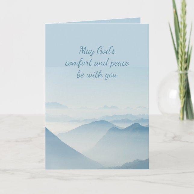 Cartão Em solidariedade profunda ajuda em montanhas difíc (Frente)