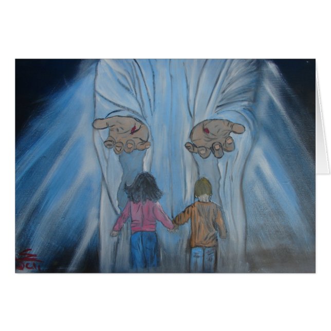 Cartão "Em suas mãos " (Frente Horizontal)