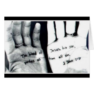 Cartão Em suas mãos