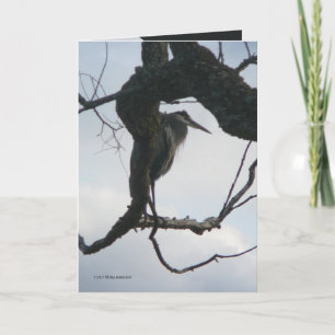 Cartão Em uma árvore