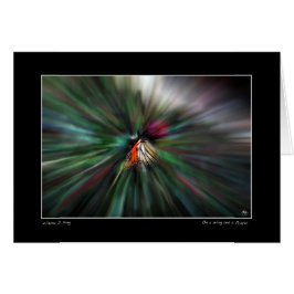 Cartão Em uma asa e em uma oração