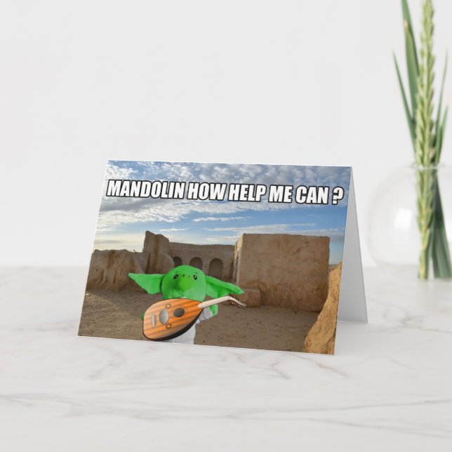 Cartão Em uma galáxia distante (Frente)