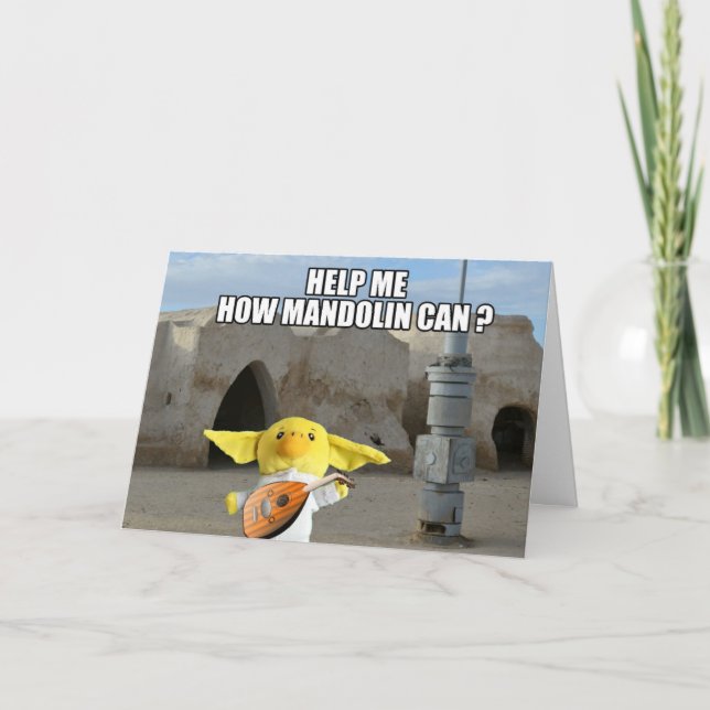 Cartão Em uma galáxia distante (Frente)