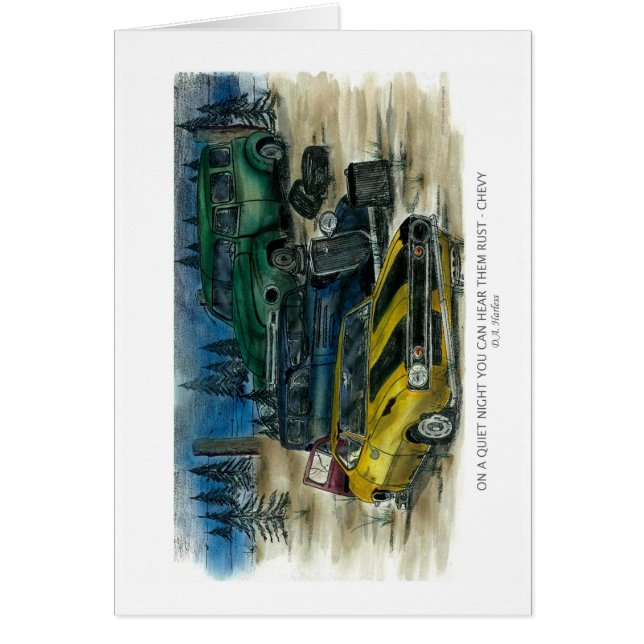 CARTÃO EM UMA NOITE QUIETA VOCÊ PODE OUVI-LOS OXIDAR - (Frente)