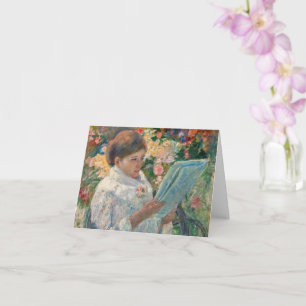 Cartão Em uma sacada por Mary Cassatt Dobrado