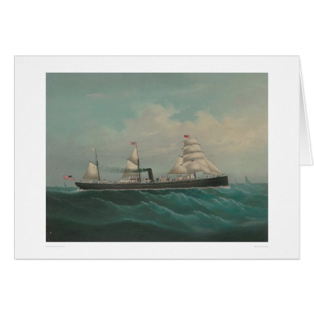 Cartão Embarcação do transporte a cidade de Rio de (Frente Horizontal)