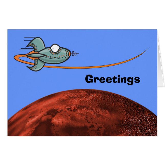 Cartão Embarcação espacial (Frente Horizontal)