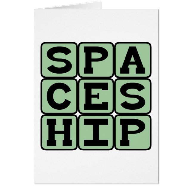 Cartão Embarcação, navio de Alienígena (Frente)