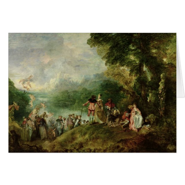 Cartão Embarque para Cythera, 1717 (Frente Horizontal)