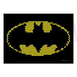 Cartão Emblem de Bat Lite-Brite