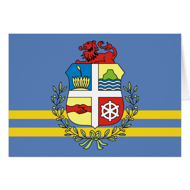 Cartão emblema de aruba (Frente Horizontal)