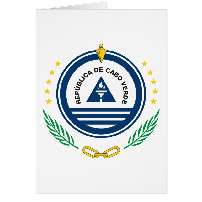Cartão emblema de cabo verde (Frente)