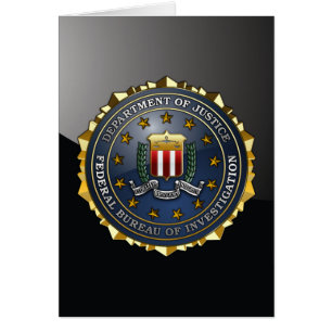 Cartão Emblema do FBI